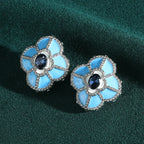 CLOVER Stud Earrings-Earrings-SAINT CHIC