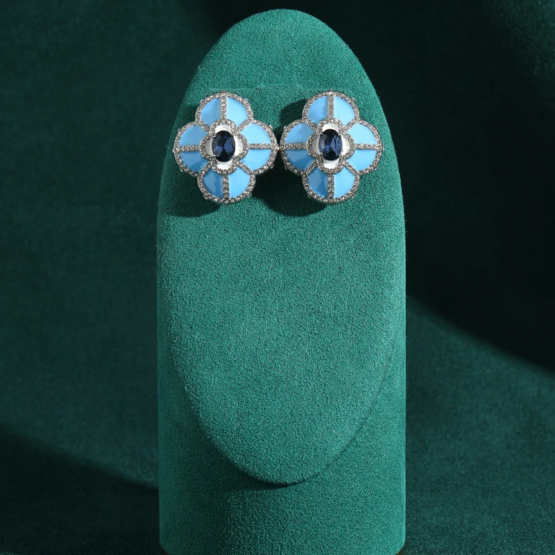 CLOVER Stud Earrings-Earrings-SAINT CHIC