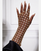 CRYSTAL Mesh Cuff Bracelet-bracelet-SAINT CHIC