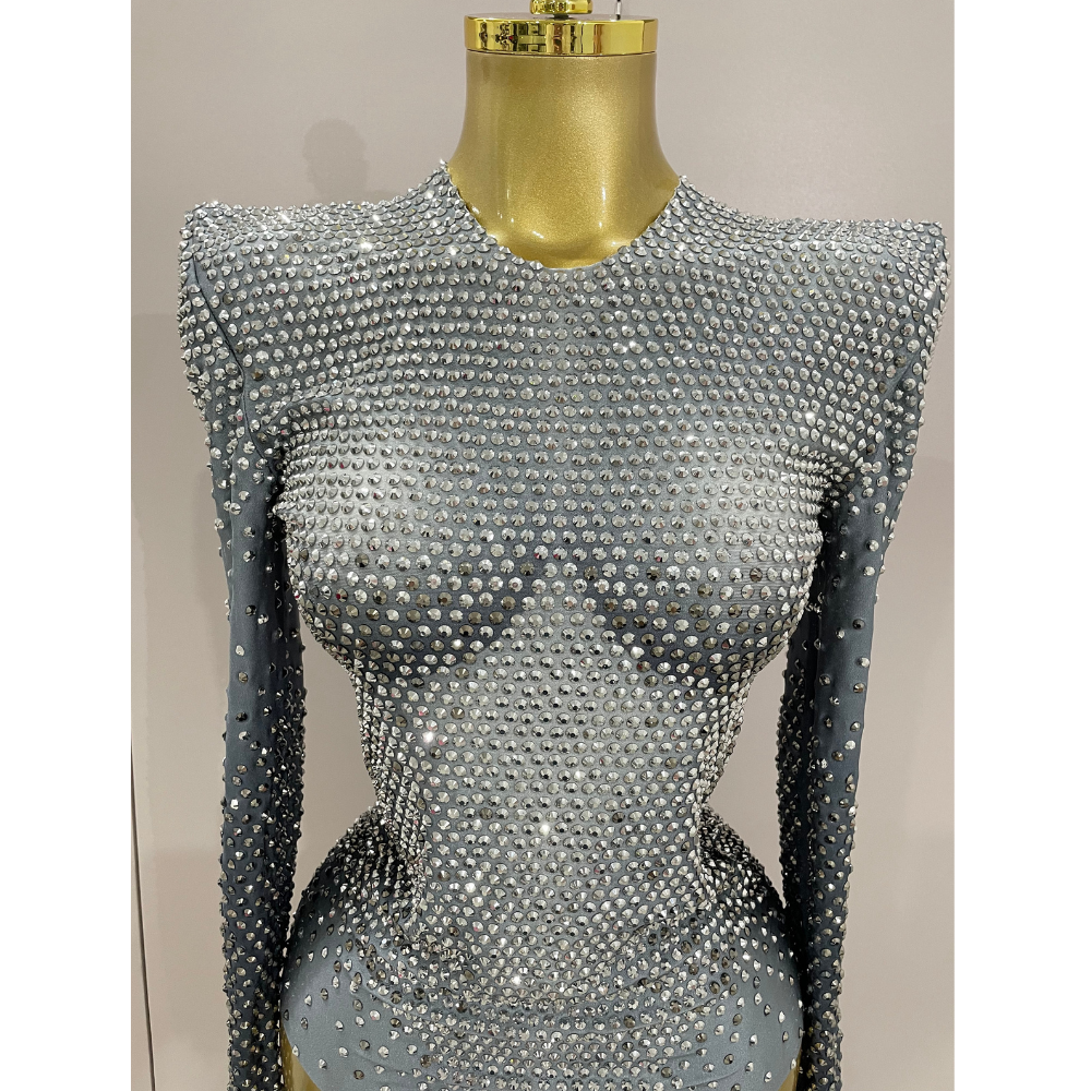 CRYSTALIZE Bodysuit-Bodysuit-SAINT CHIC
