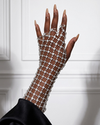 CRYSTAL Mesh Cuff Bracelet