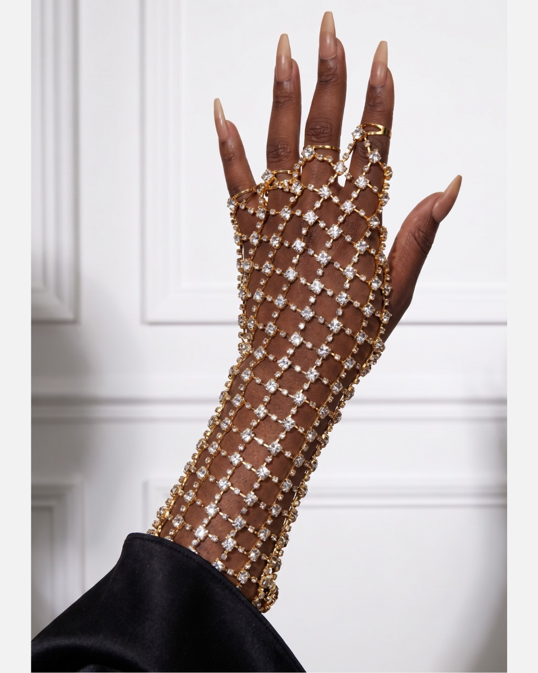CRYSTAL Mesh Cuff Bracelet