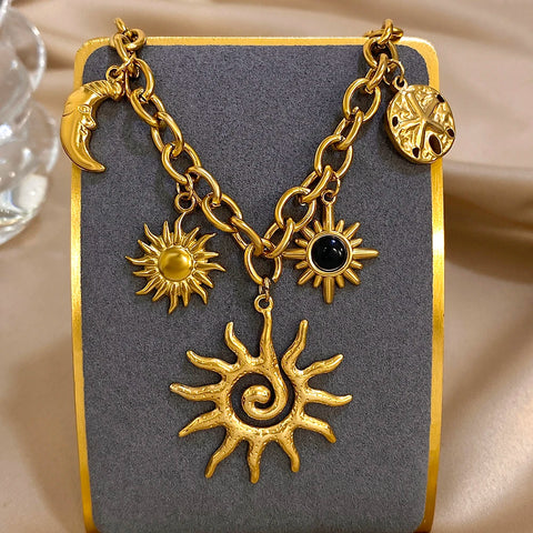 SOL & LUNA Charm Necklace Collection