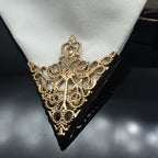 DALLAS Triangle Collar Pins – Metalwork Statement Brooches-brooch-SAINT CHIC