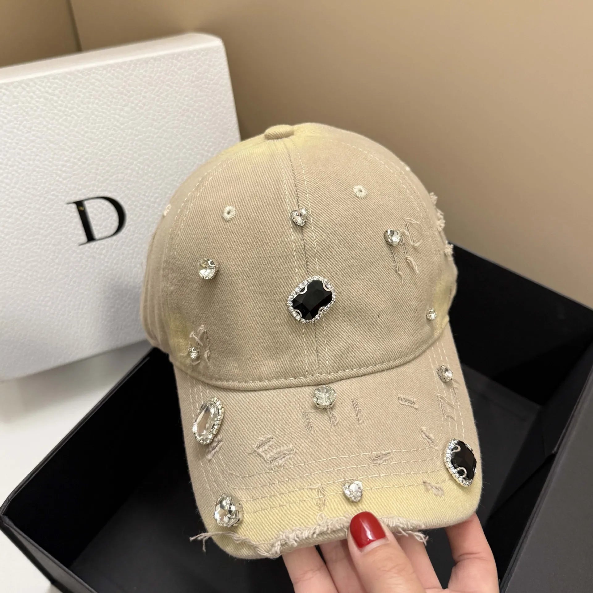 DIAMANTÉ Baseball Cap-hat-SAINT CHIC