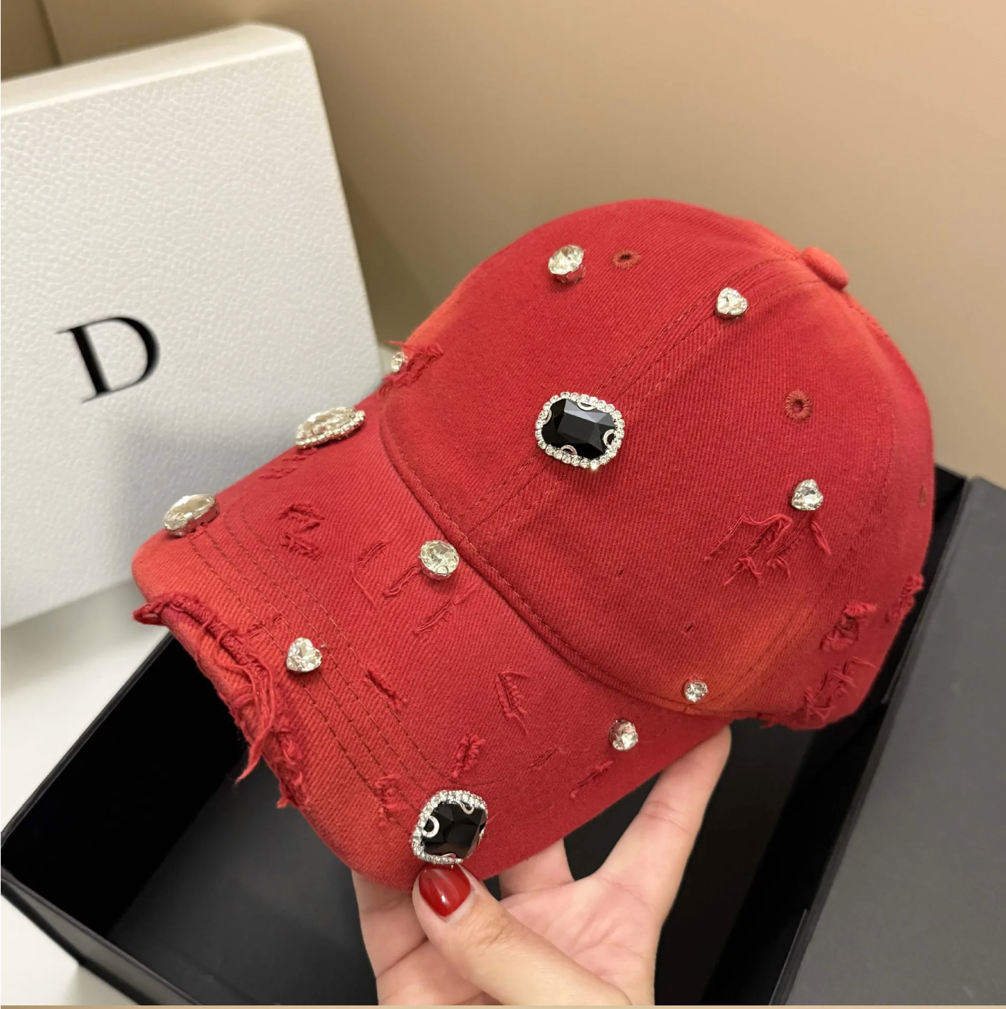 DIAMANTÉ Baseball Cap-hat-SAINT CHIC