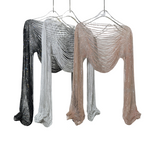 DIAMONDA Chainmail Shawl Top-body jewelry-SAINT CHIC