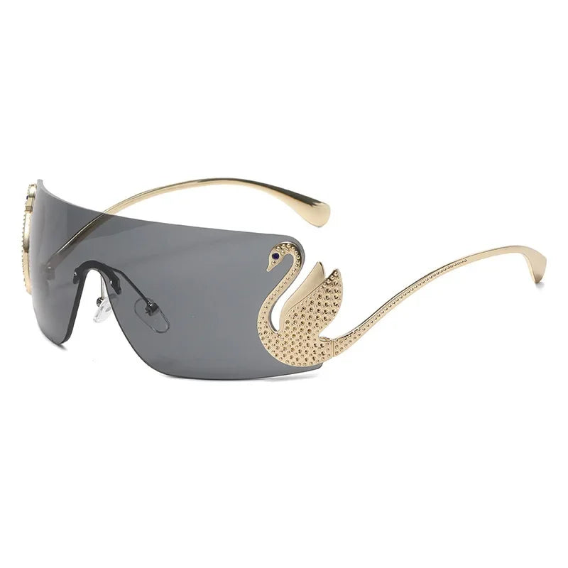 SOLEIL Rimless Y2K Sunglasses Imagen principal del producto