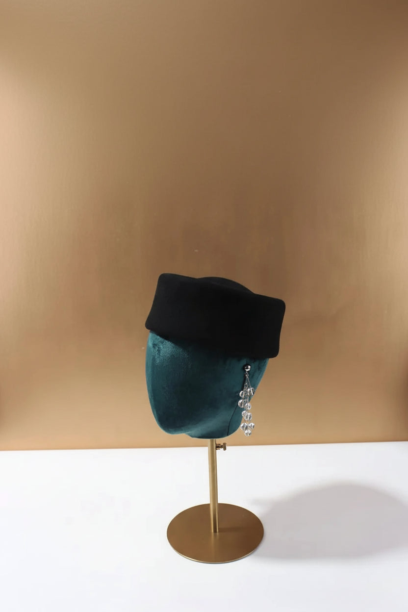 ÉDITH Pillbox Beret Hat-hat-SAINT CHIC Main image