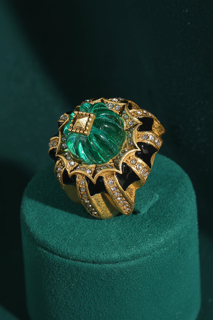 EMERALD EMPRESS Ring-ring-SAINT CHIC Image principale du produit