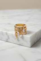 FLIRT Drop Stack Ring Set-ring-SAINT CHIC