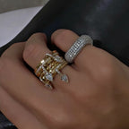 FLIRT Drop Stack Ring Set-ring-SAINT CHIC
