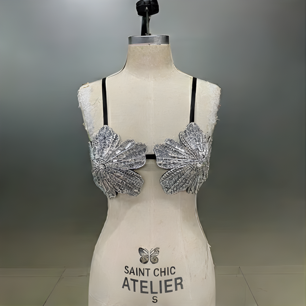 FLORA Crystal Bra Top-top-SAINT CHIC Image principale du produit