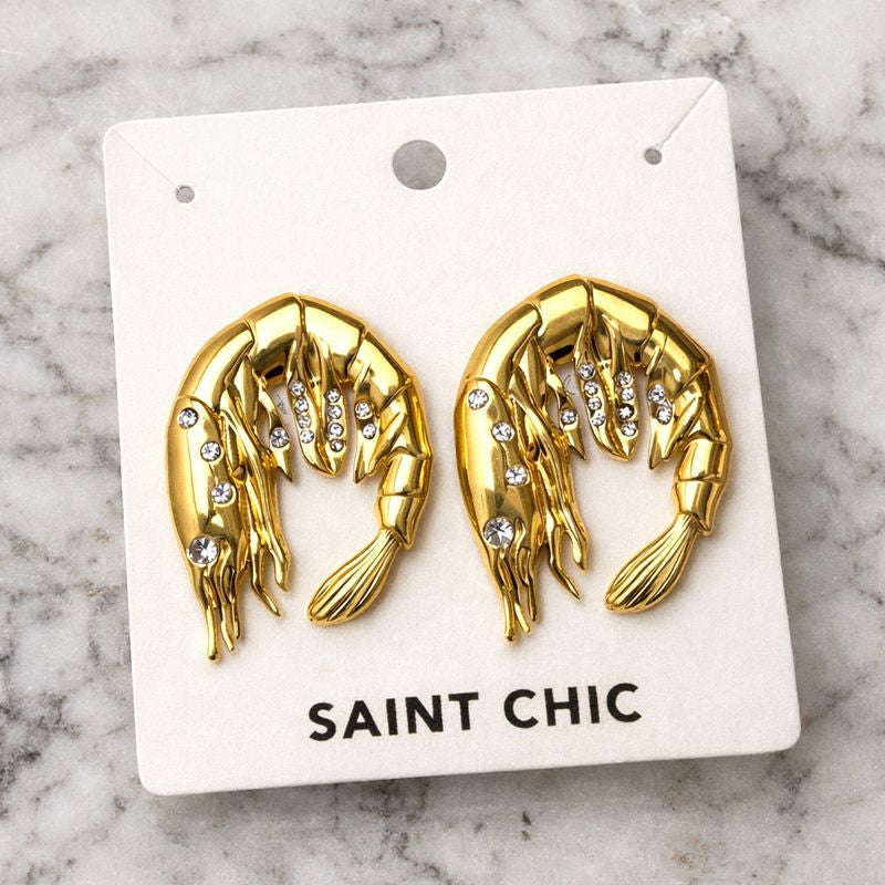 GILDA Prawn Earrings-earring-SAINT CHIC