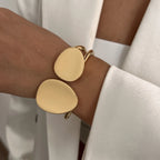 GILDED STATEMENT Bangle Set-bracelet-SAINT CHIC