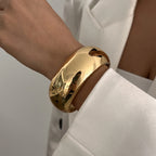 GILDED STATEMENT Bangle Set-bracelet-SAINT CHIC