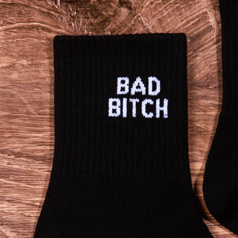 Girly Socks Black / ONE SIZE BAD B*TCH Ankle Socks - Black