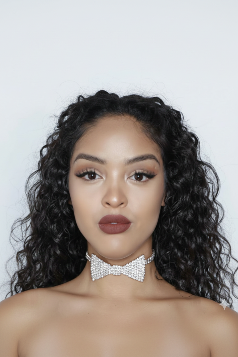 GLIMMER BOW Choker-necklace-SAINT CHIC Image principale du produit