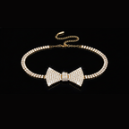 GLIMMER BOW Choker-necklace-SAINT CHIC