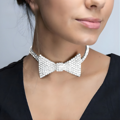 GLIMMER BOW Choker