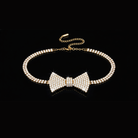 GLIMMER BOW Choker