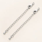 GOLD PLATED EXTENSION CHAINS – 5pc Charm Set with Lobster Clasps-Jewelry-SAINT CHIC