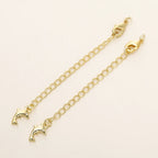 GOLD PLATED EXTENSION CHAINS – 5pc Charm Set with Lobster Clasps-Jewelry-SAINT CHIC
