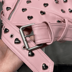 HEARTS Biker Jacket-Jacket-SAINT CHIC