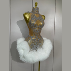 ICE SWAN Mini Dress-dress-SAINT CHIC