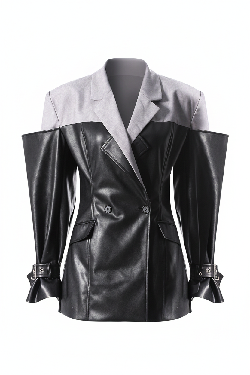 ICONIC Power-Sleeve Blazer-jacket-SAINT CHIC Image principale du produit