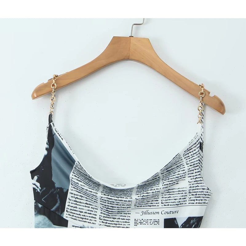 ILLUSION Newspaper Dress Image secondaire du produit