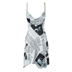 ILLUSION Newspaper Dress-dress-SAINT CHIC