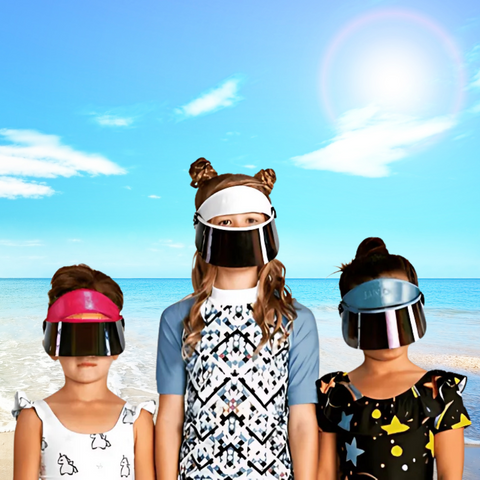 Mini Paparazzi Visor™ – 99% UV Shield Sun Hat with Adjustable Lens (50+ UPF)