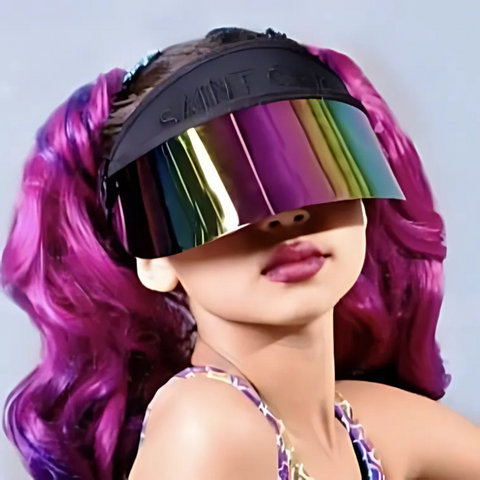 Mini Paparazzi Visor™ – 99% UV Shield Sun Hat with Adjustable Lens (50+ UPF)