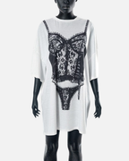 LACE Graphic Tee-Tee Shirt-SAINT CHIC