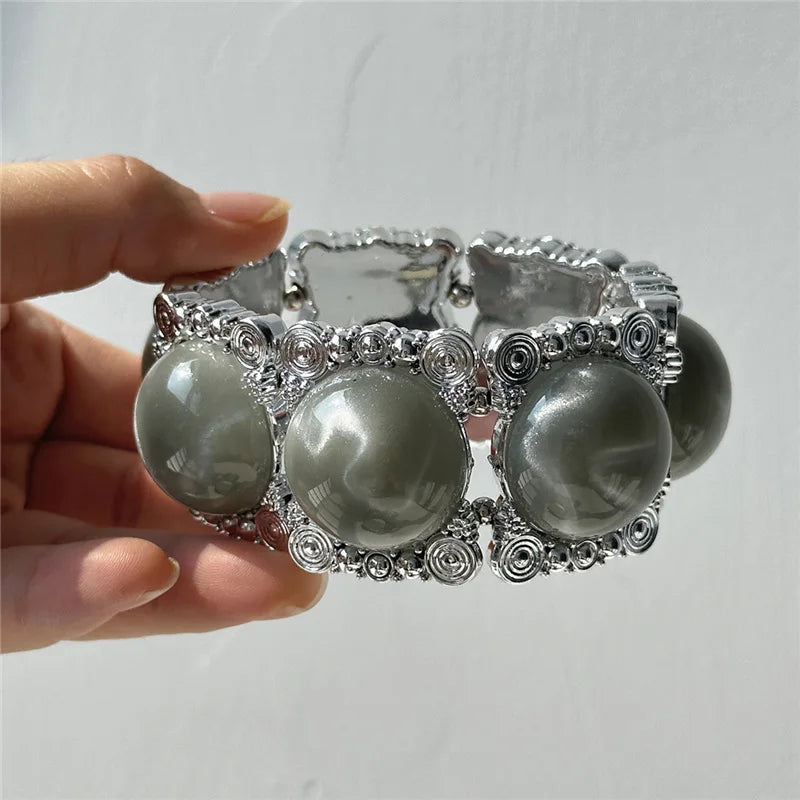 Marble Muse Bracelet Stack-bracelet-SAINT CHIC