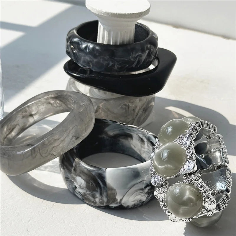 Marble Muse Bracelet Stack-bracelet-SAINT CHIC