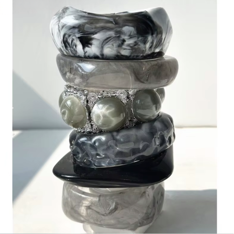 Marble Muse Bracelet Stack