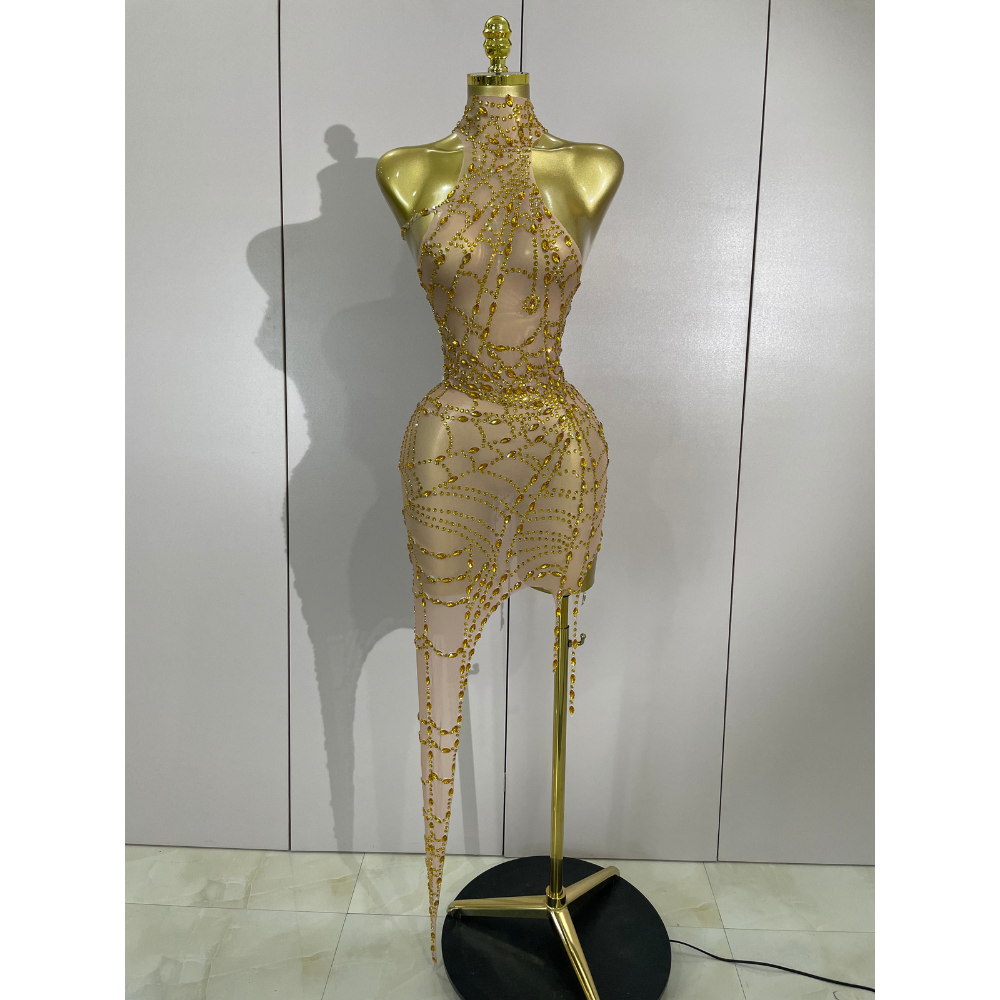 NIGHTFALL WEB Mini Dress-dress-SAINT CHIC