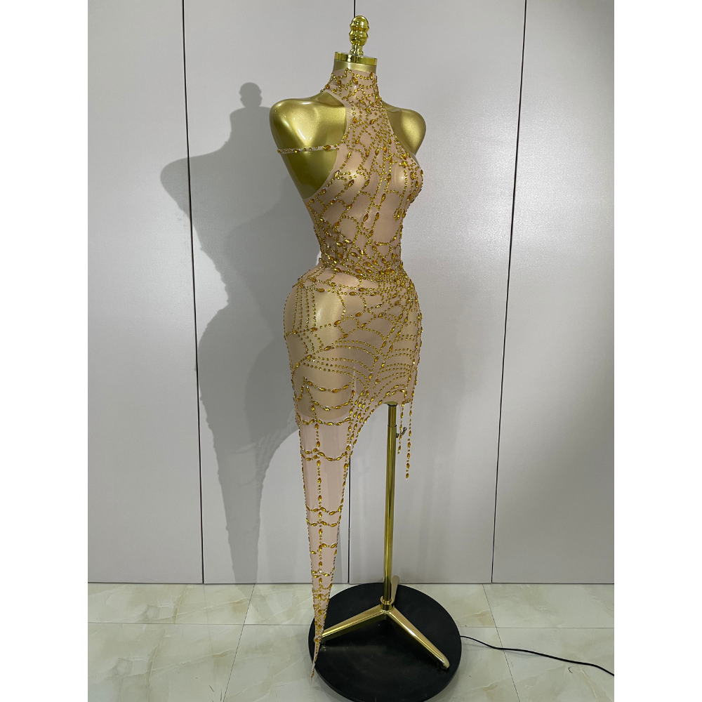 NIGHTFALL WEB Mini Dress-dress-SAINT CHIC