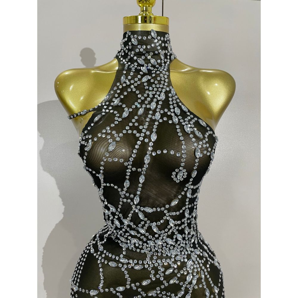 NIGHTFALL WEB Mini Dress-dress-SAINT CHIC