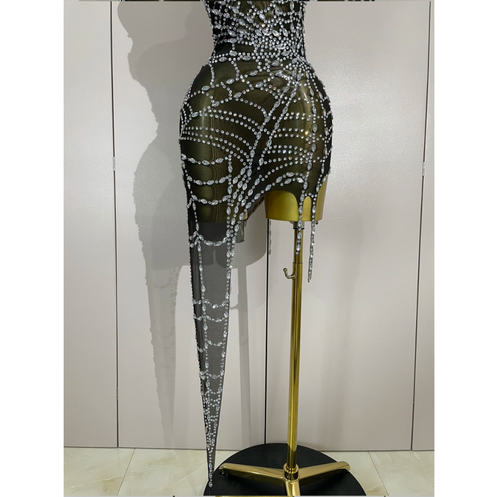 NIGHTFALL WEB Mini Dress