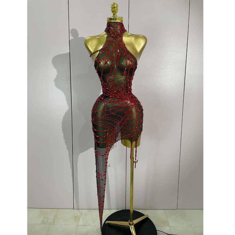 NIGHTFALL WEB Mini Dress