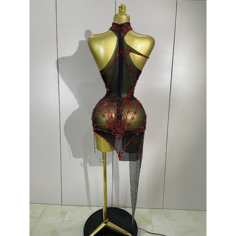 NIGHTFALL WEB Mini Dress