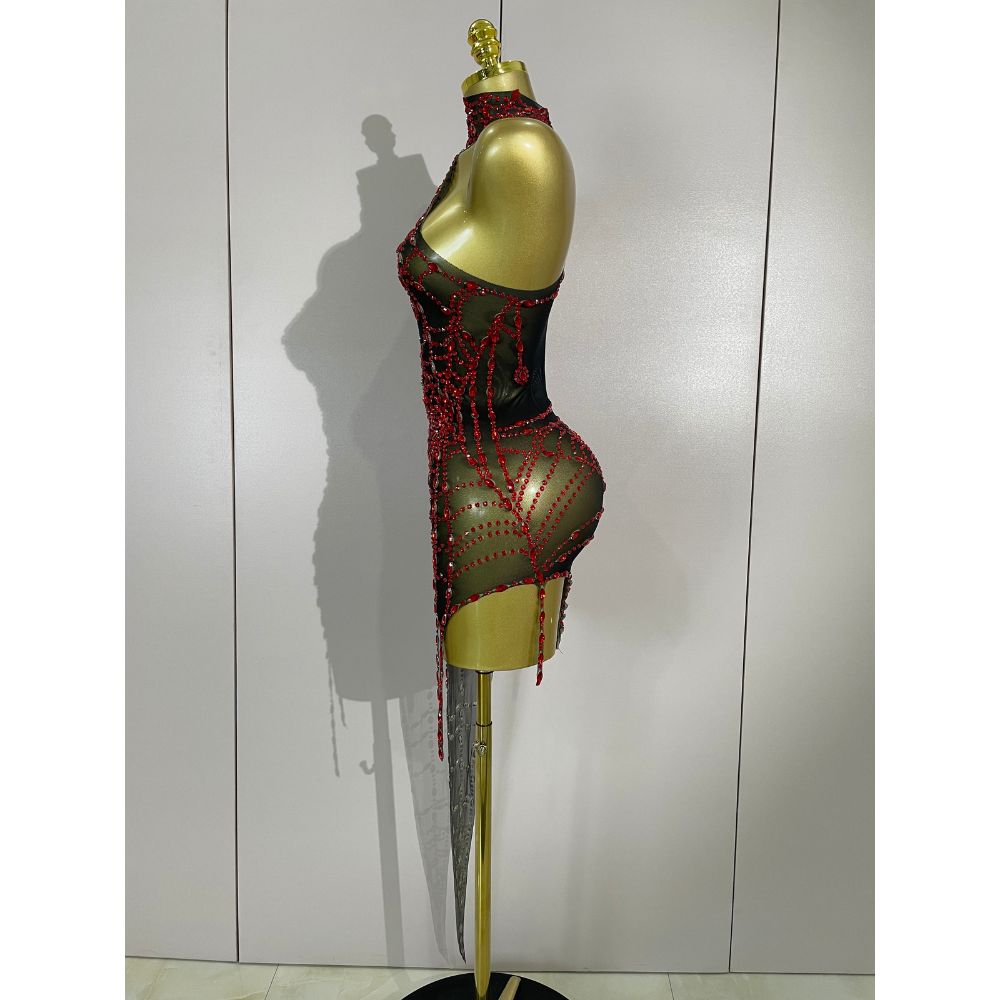 NIGHTFALL WEB Mini Dress