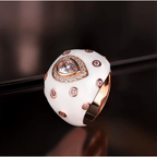 ORACLE Enamel Dome Cocktail Ring-ring-SAINT CHIC