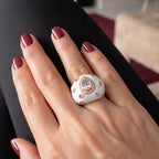 ORACLE Enamel Dome Cocktail Ring-ring-SAINT CHIC