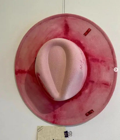 STUDIO SUEDE: Hand-Painted Fedora Hat