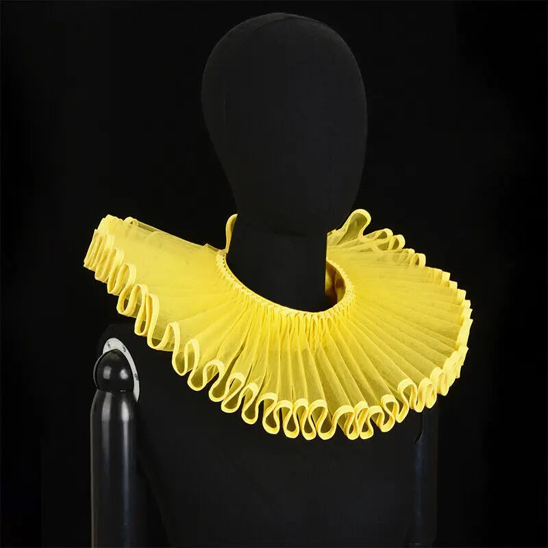 PLEAT DRAMA Mesh Ruffle Collar-Collar-SAINT CHIC