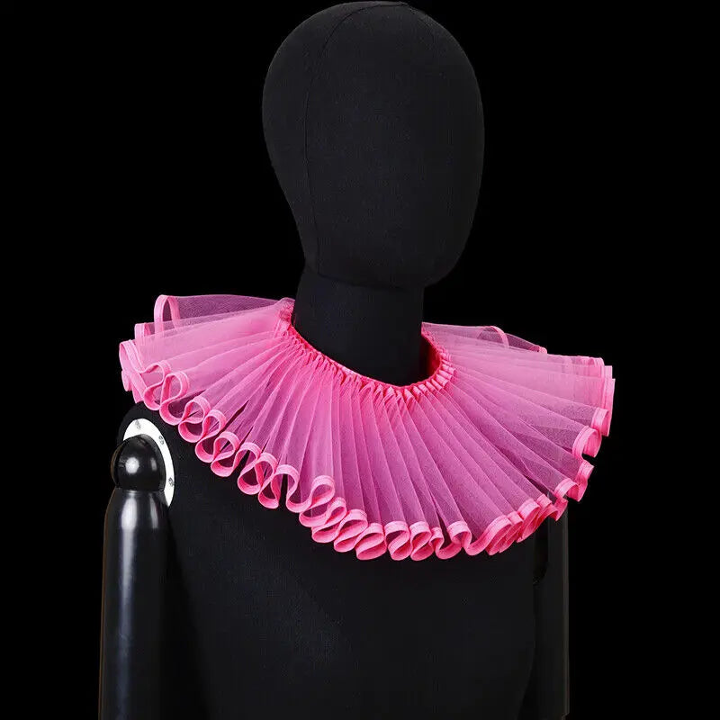 PLEAT DRAMA Mesh Ruffle Collar-Collar-SAINT CHIC